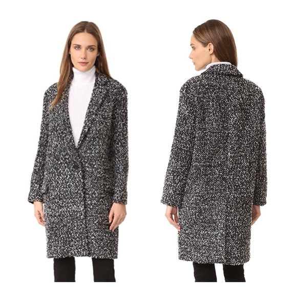 BB Dakota Jackets & Blazers - BB DAKOTA Douglas Oversized Boucle Coat XS
